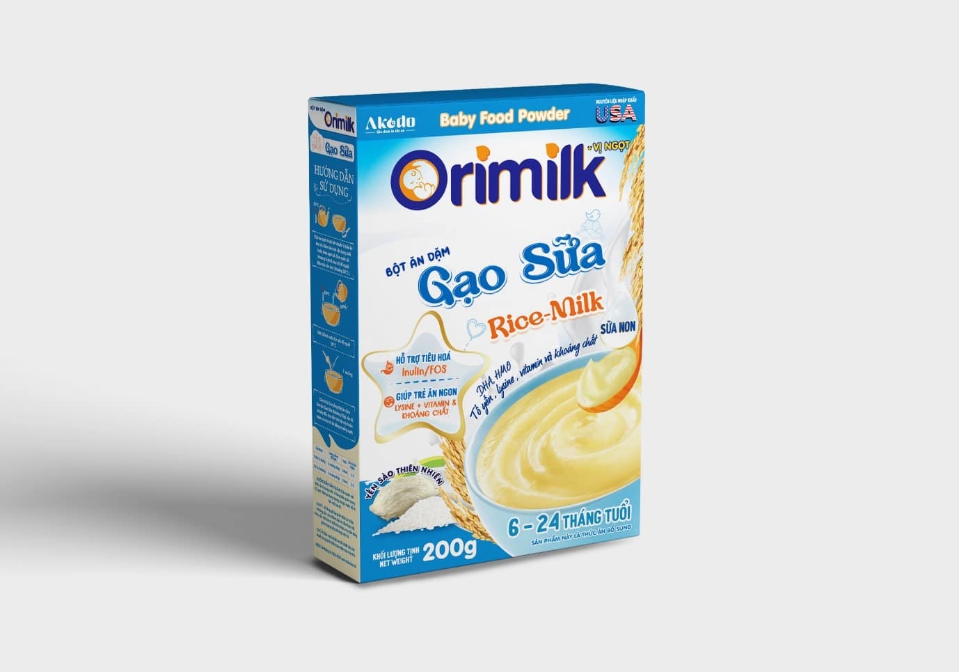 bot an dam orimilk gao sua rice milk